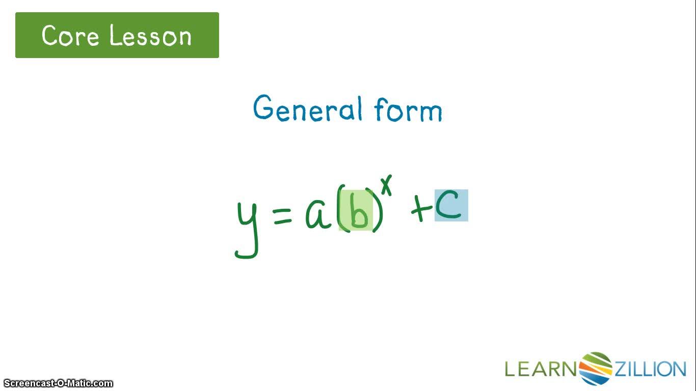 Writing exponential equations from data tables maths